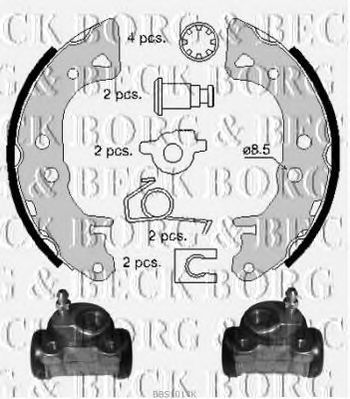 BORG & BECK bbs1017k -  Комплект тормозных колодок
